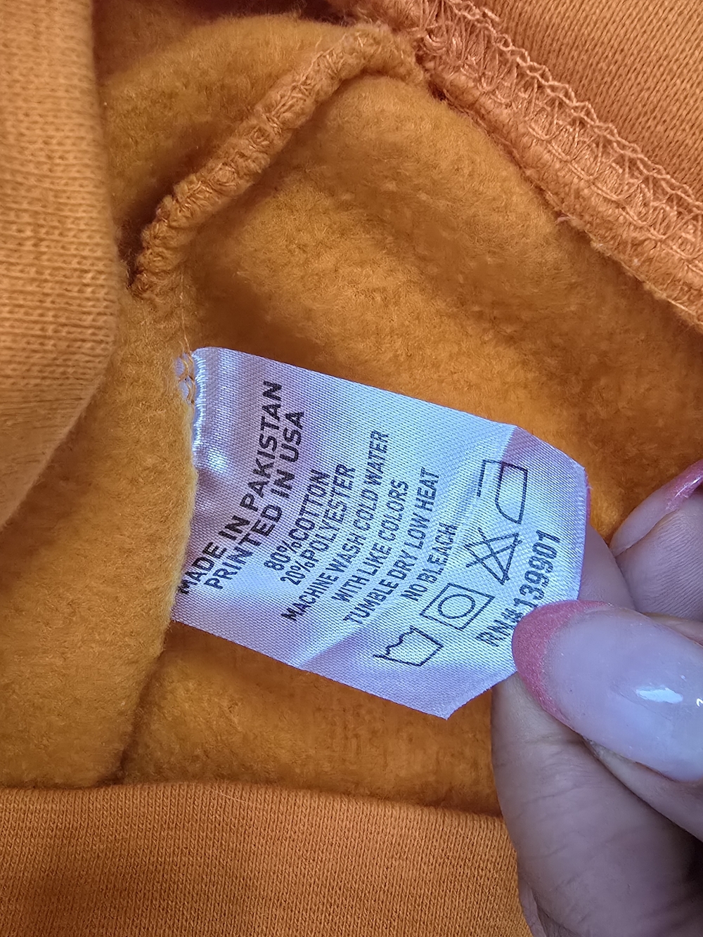 3Forty Hennything Is Possible Men's Bright Orange Graphic Sweatshirt - Picture 7 of 10